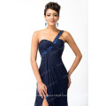 Grace Karin Chiffon Azul marinho Long Split Leg Fashion Evening Dress CL3186-2 #